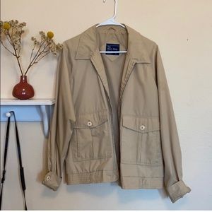 Beige Vintage Utility Jacket